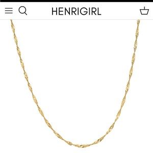 18K Gold Plated Stainless Steel Necklace